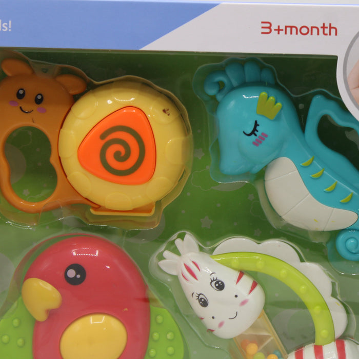 Different Animal Theme Baby Rattles