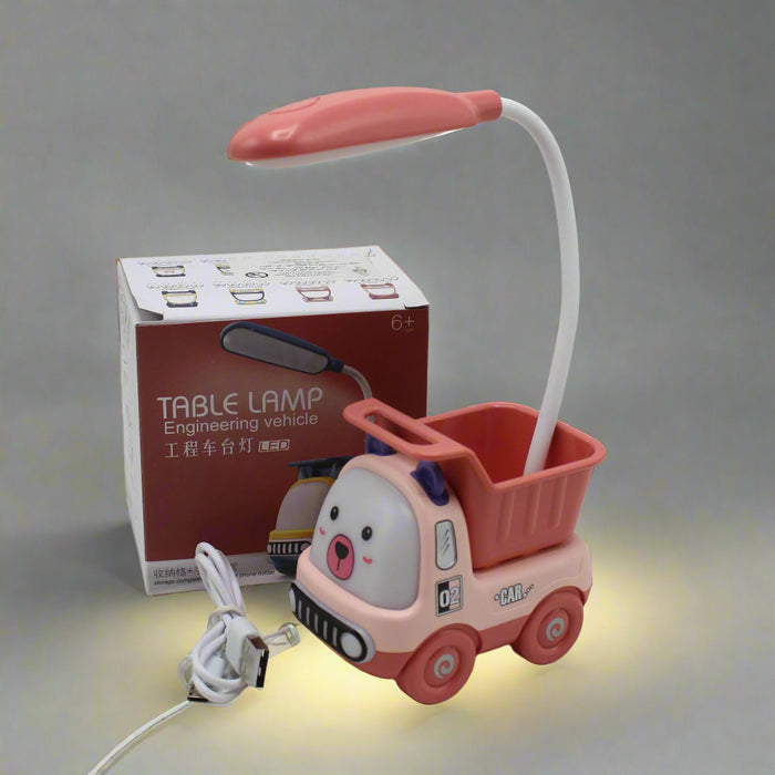 Engineering Vehicle Rechargeable Table Lamp