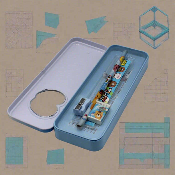 Cartoon Stationary Geometry Box
