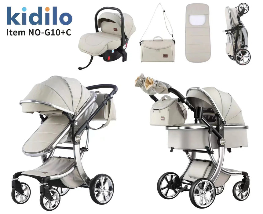 3 in 1 Kidilo DLX Travel Stroller Set