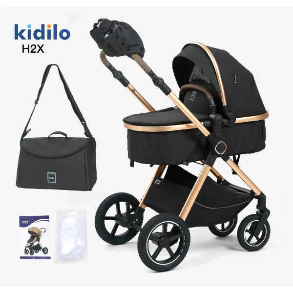 Kidilo 2 Way Baby Stroller With Bag