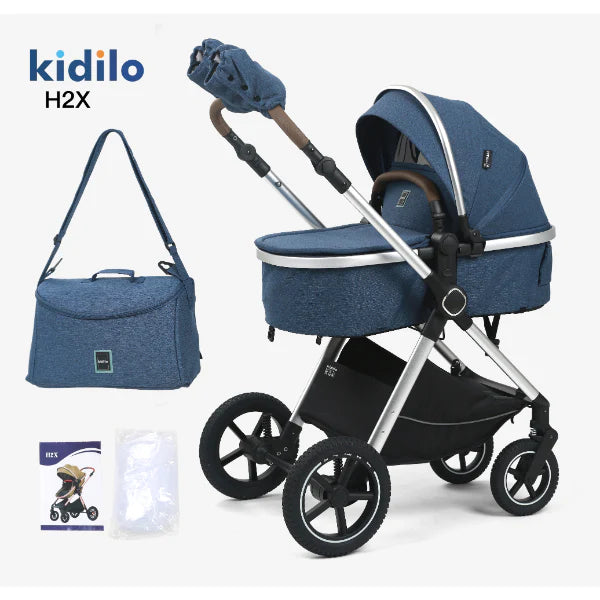 Kidilo 2 Way Baby Stroller With Bag