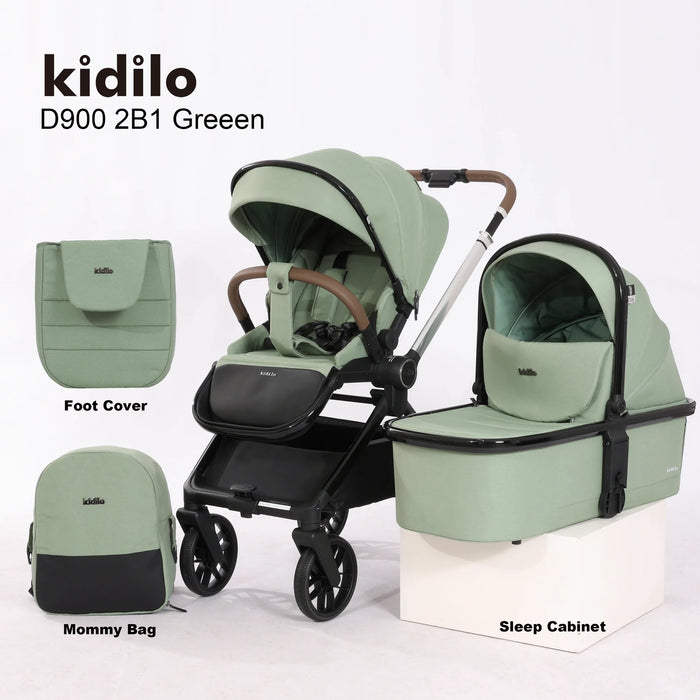 Kidilo 3 in 1 Baby Stroller With Travel Set