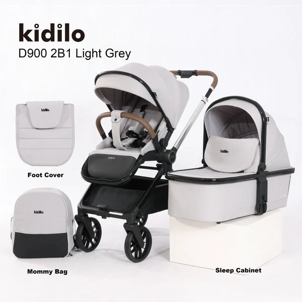 Kidilo 3 in 1 Baby Stroller With Travel Set