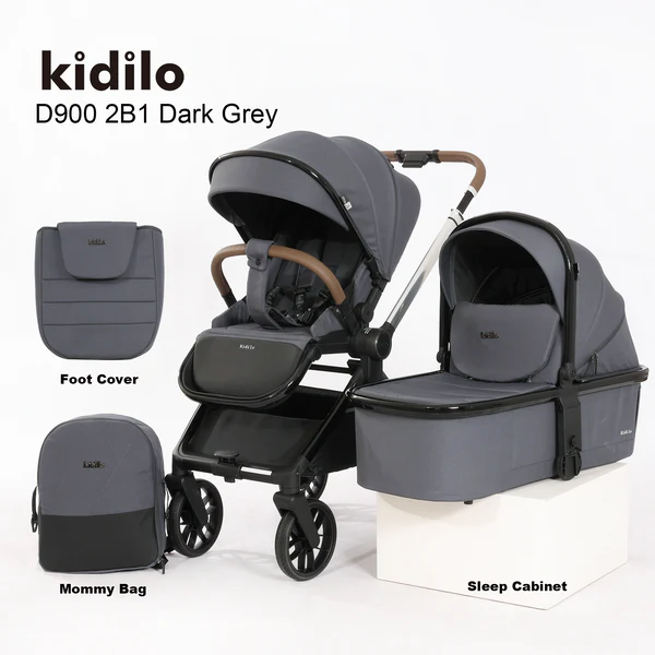 Kidilo 3 in 1 Baby Stroller With Travel Set