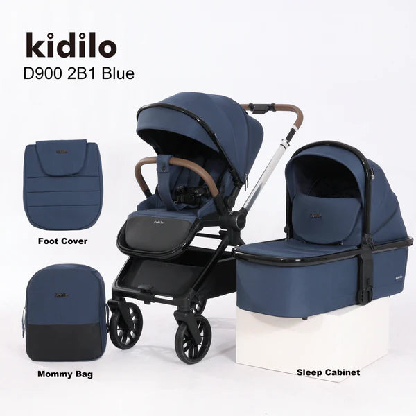 Kidilo 3 in 1 Baby Stroller With Travel Set