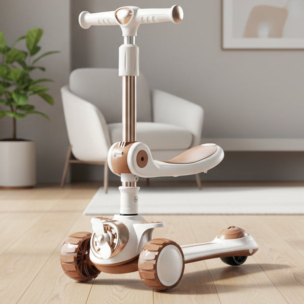 Airplane Theme Kids Foldable Scootie