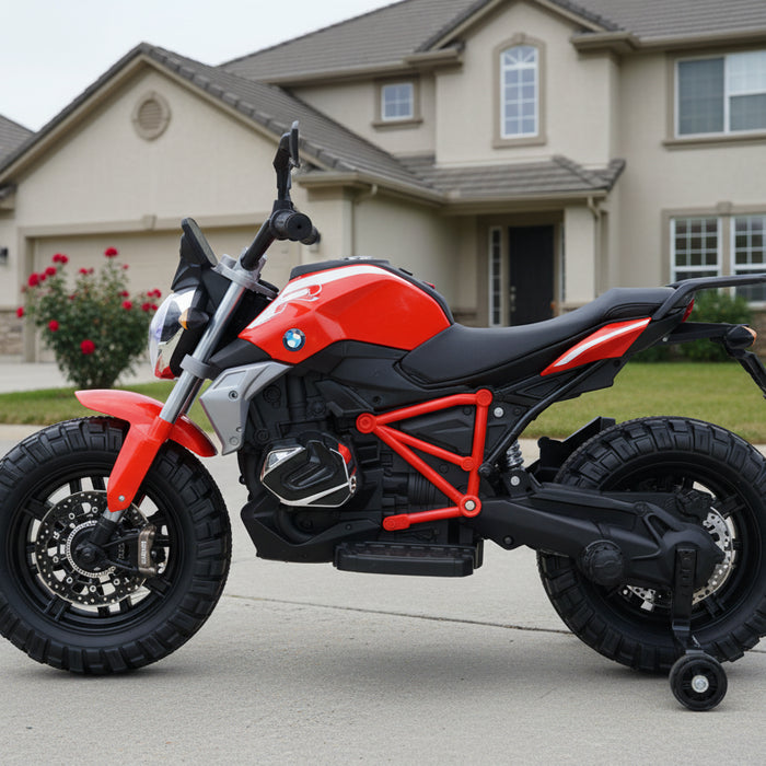 Leather Seat Electric Ride on Motorcycle