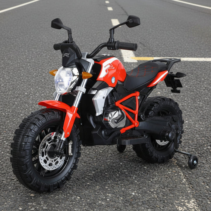 Leather Seat Electric Ride on Motorcycle