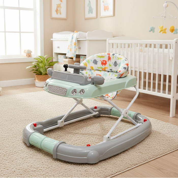 2 in 1 Steering Wheel Baby Walker