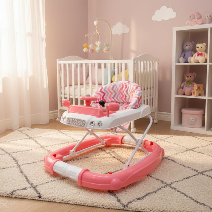 2 in 1 Steering Wheel Baby Walker