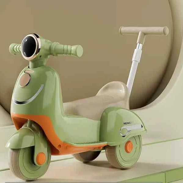 HONGHO Kids Scooter Tricycle with Push Handle