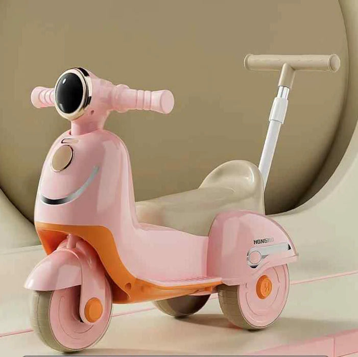 HONGHO Kids Scooter Tricycle with Push Handle