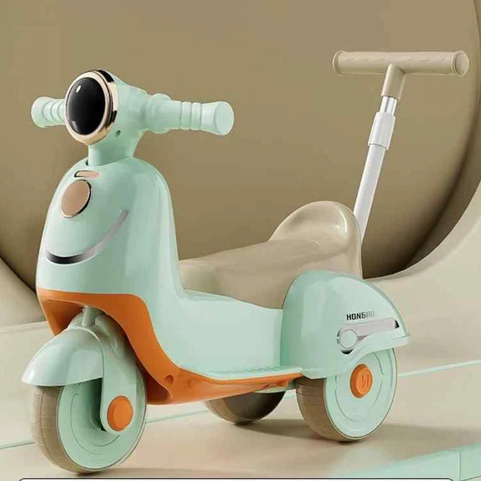 HONGHO Kids Scooter Tricycle with Push Handle
