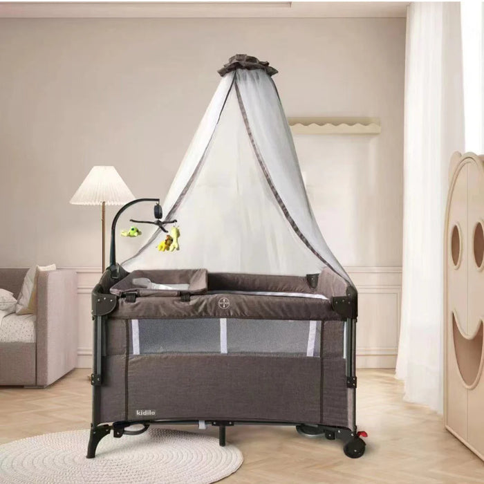 Kidilo Baby Playpen Folding Baby Cot