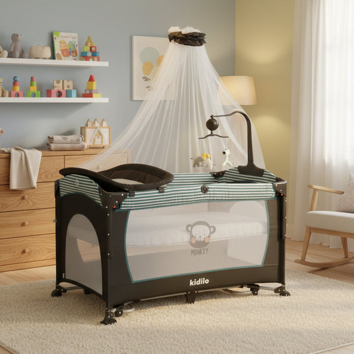 Kidilo Portable & Multi-funtional Baby Playpen
