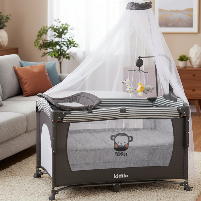 Kidilo Portable & Multi-funtional Baby Playpen