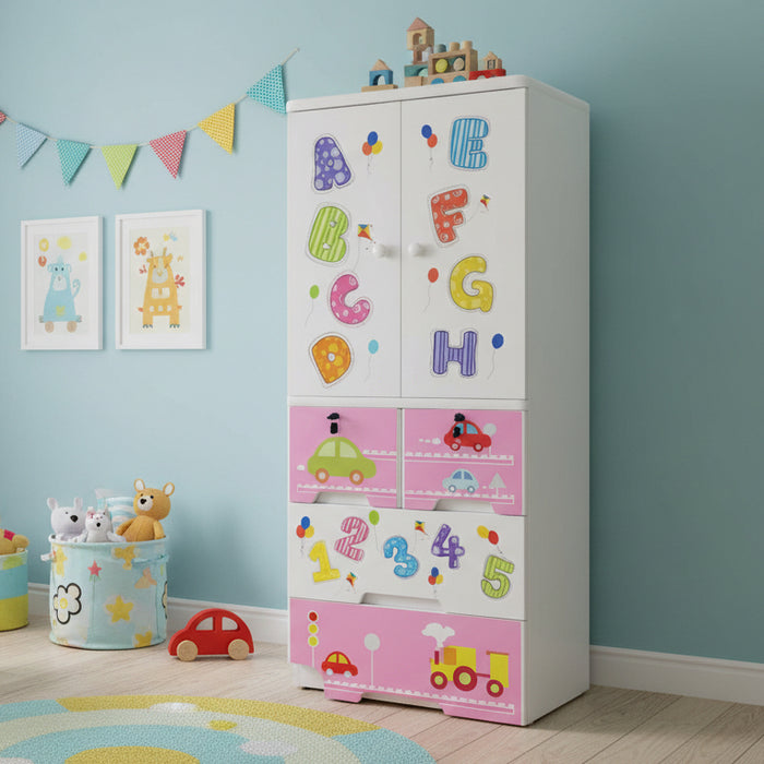 Phoenix Stars & Bear Kids Storage Wardrobe