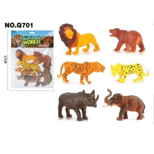 Rubber Wild Animal Figure