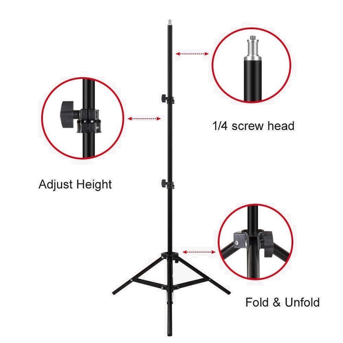 Flash Ring Light Tripod Stand 2.1 m