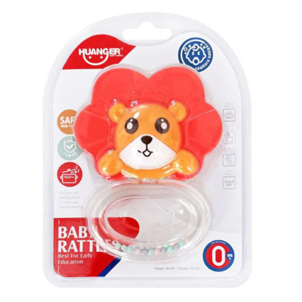 Lion Theme Baby Rattle Biter