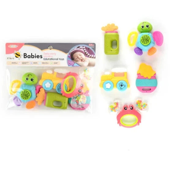 Baby Teether Rattles Pack of 5