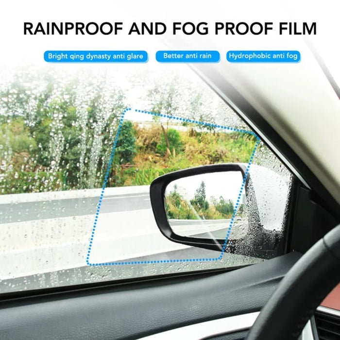 Pack of 2 Car Mirror Protective Film Waterproof