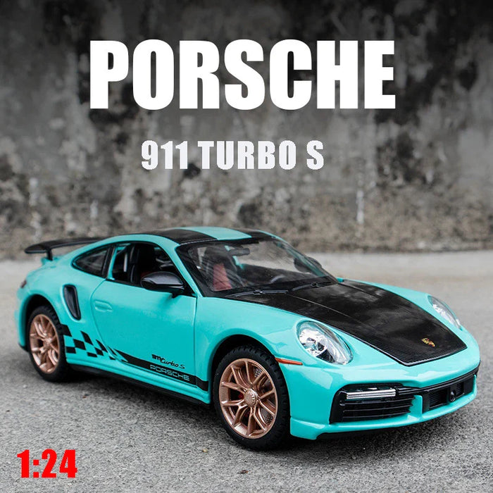 Diecast Porsche 911 Car with Light & Sound