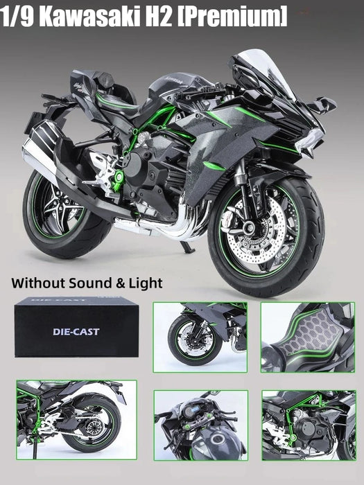 Diecast Kawasaki Ninja Bike with Light & Sound