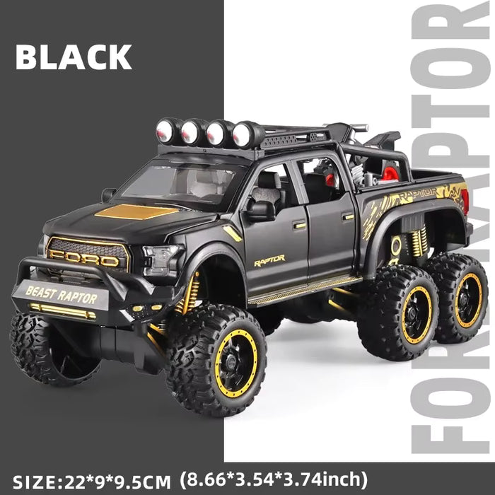 Diecast 6x6 Ford F-150 Beast Raptor Spray Truck