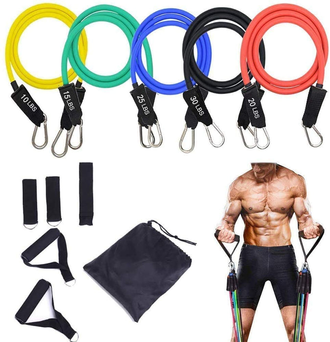 Pack of 11 Elastic Exercise Rope