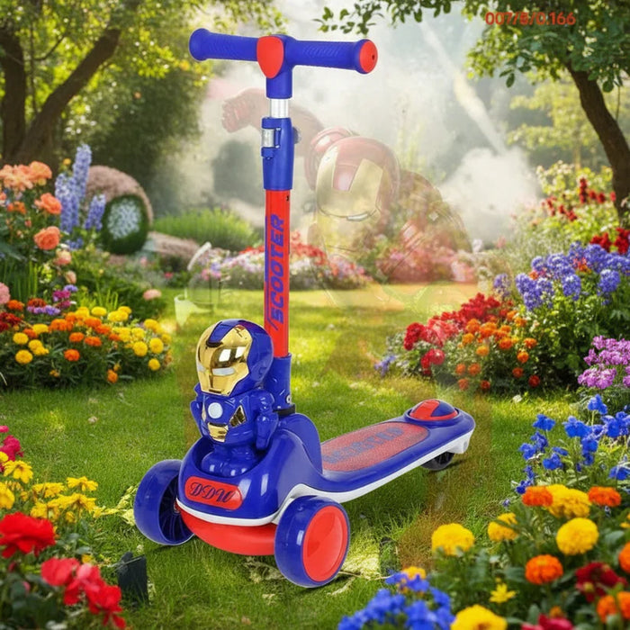 Kids Iron-Man Figure Ride on Scootie
