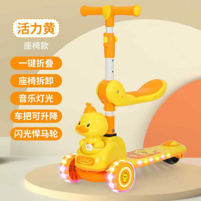 Cute Duck Ride on Scootie with LED Lights