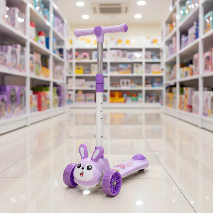 Durable Rabbit  Face Kids Ride on Scootie