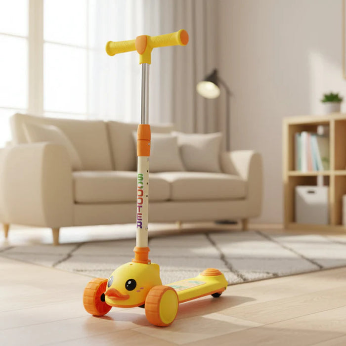 Duck Shape Design Kids Scootie