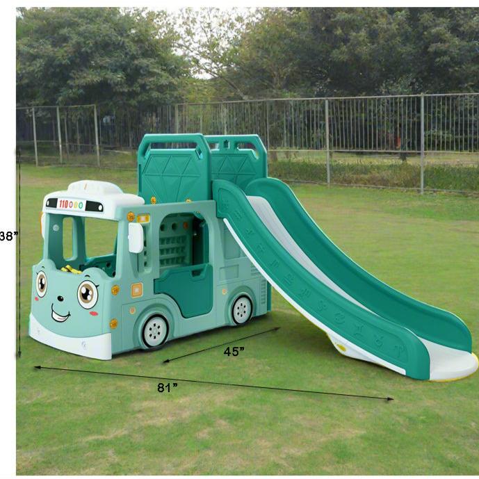 Bus Shape Play Area with Slide