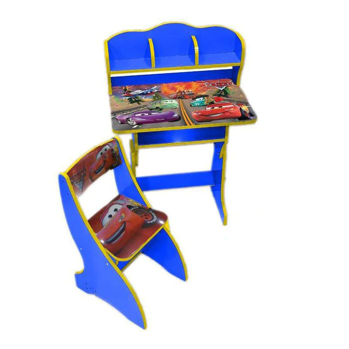 Kids McQueen Theme Wooden Study Table