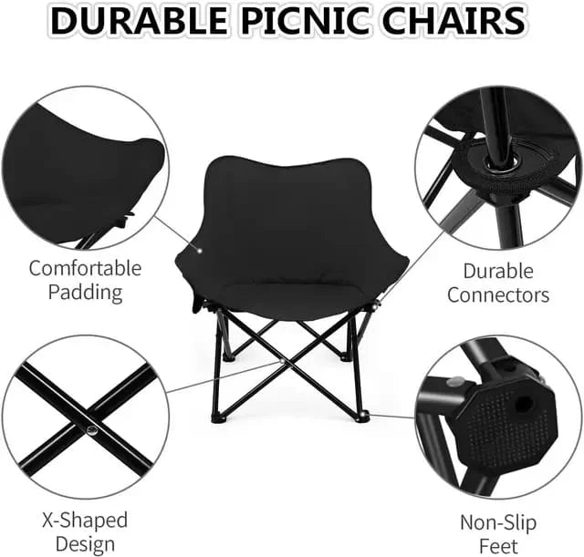 Portable Foldable Camping Moon Chair
