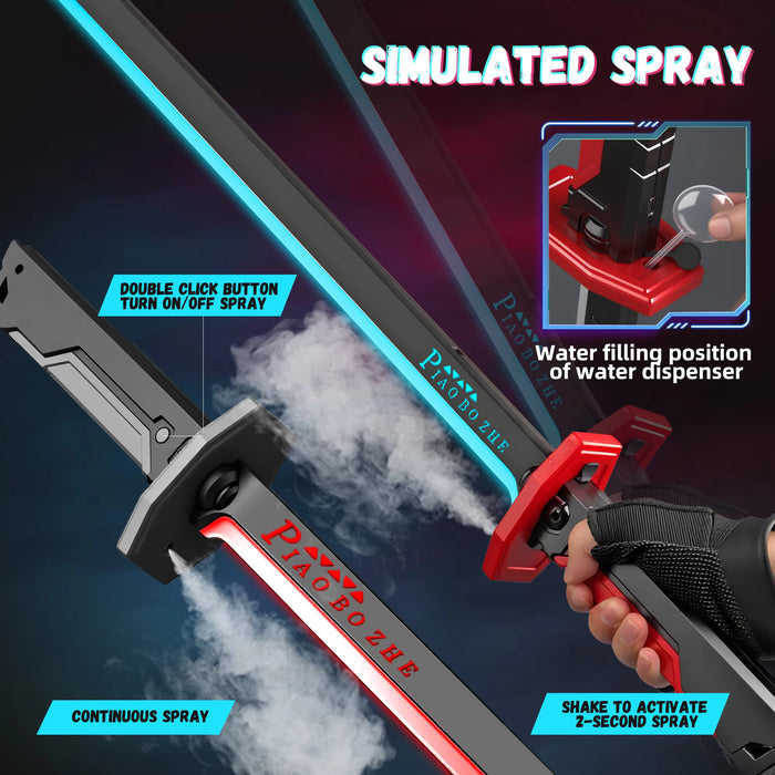 LED Spray Sword with Light & Sound