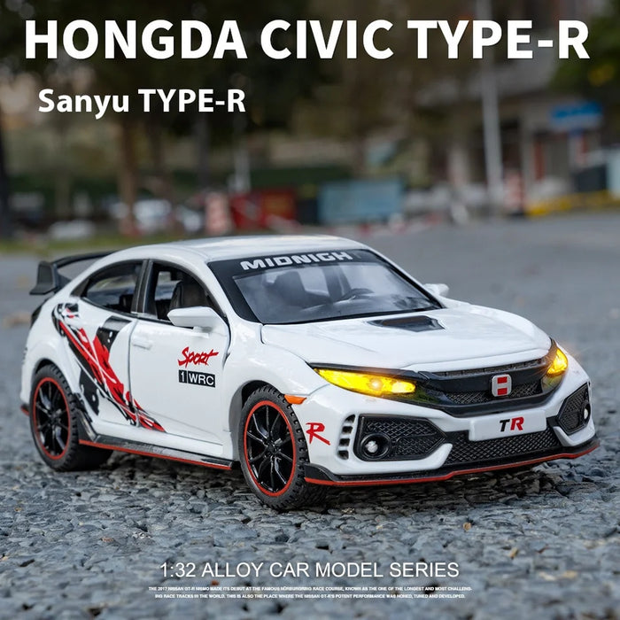 Diecast Civic Type-R Modified Car with Light & Sound