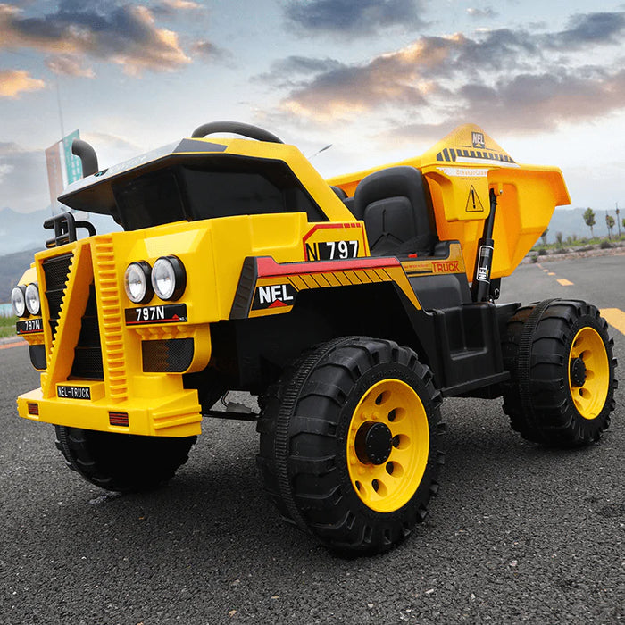 Electric Rechargeable  RIde On Dumper Truck