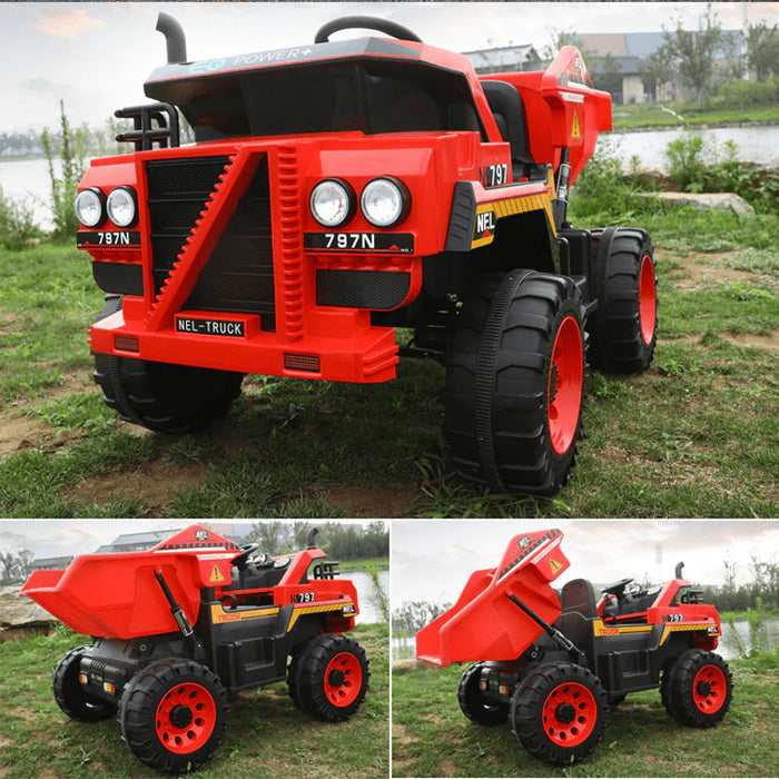 Electric Rechargeable  RIde On Dumper Truck