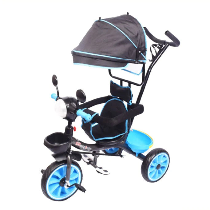 2 in 1 Umbrella Tricycle for Kids with Light