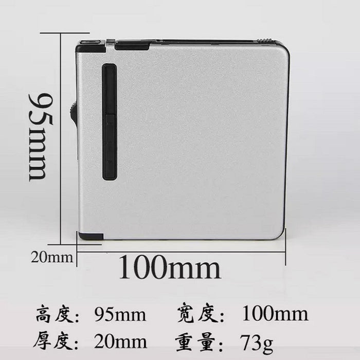 Metal Portable 12 PCS Storage Box Case With Jet Flame Lighter