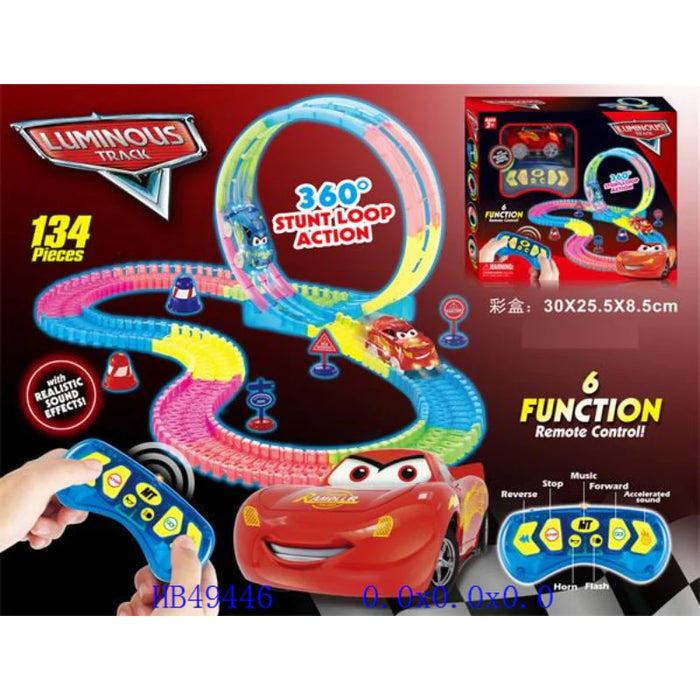 Remote Control Luminous Track Set with Sound