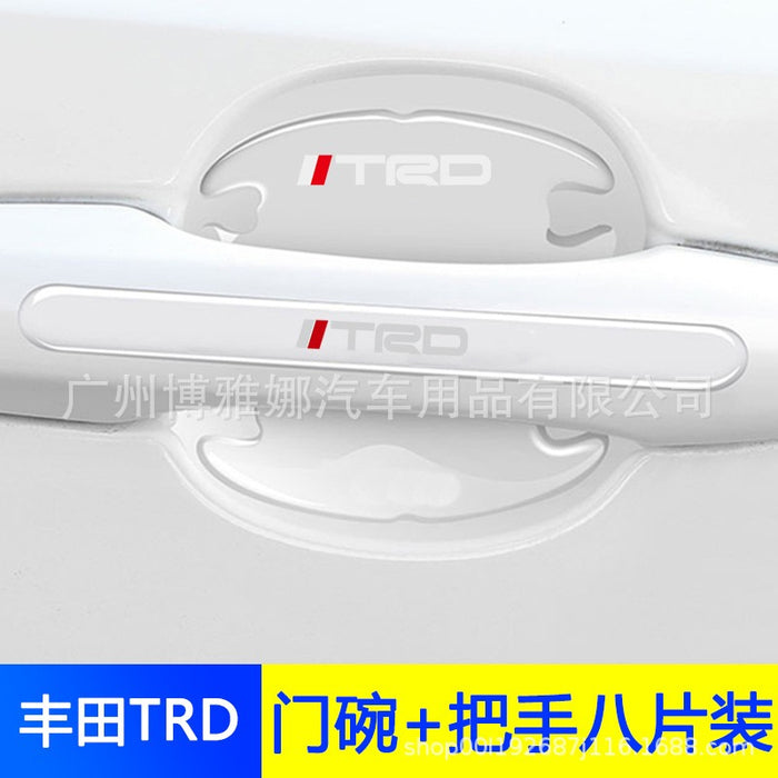 Pack of 8 Car Door Handle Transparent Stikcer For TRD