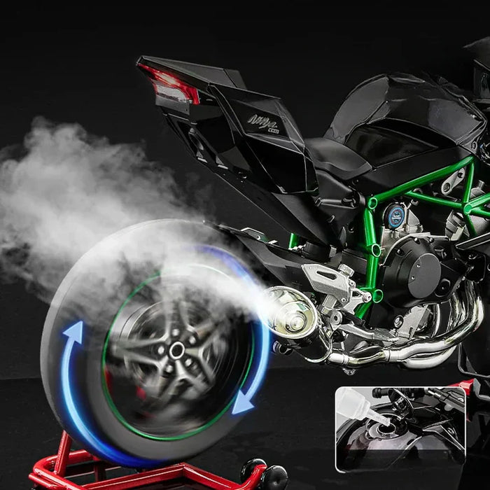 Diecast Kawasaki Ninja Bike with Smoke