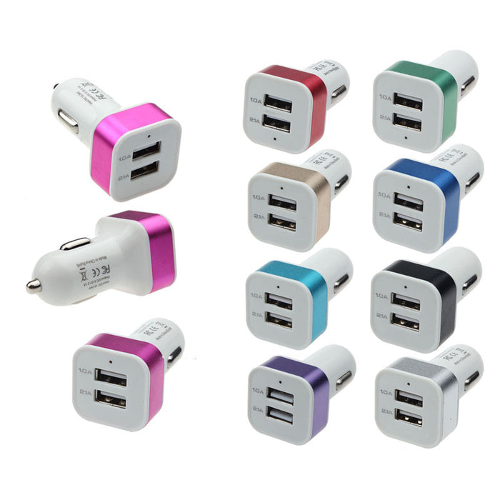 Car USB 12V to 5V 2 Port Charger