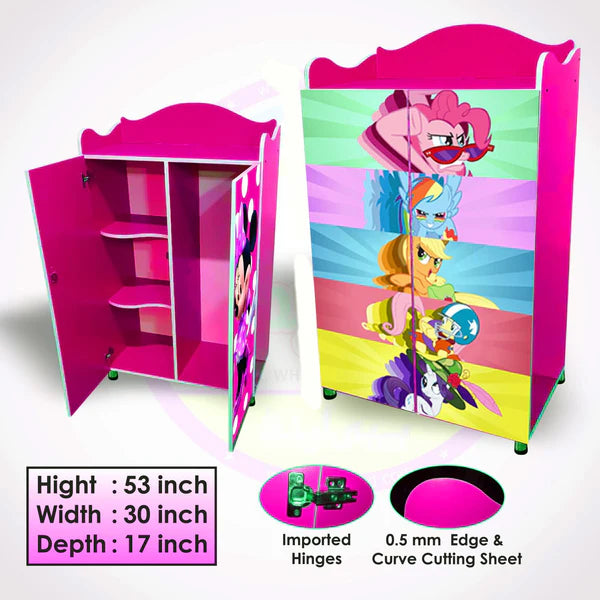 Pony Theme Wooden Wardrobe