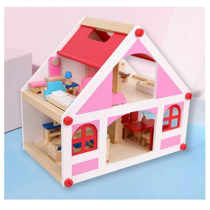 Cute Mini Wooden Doll House